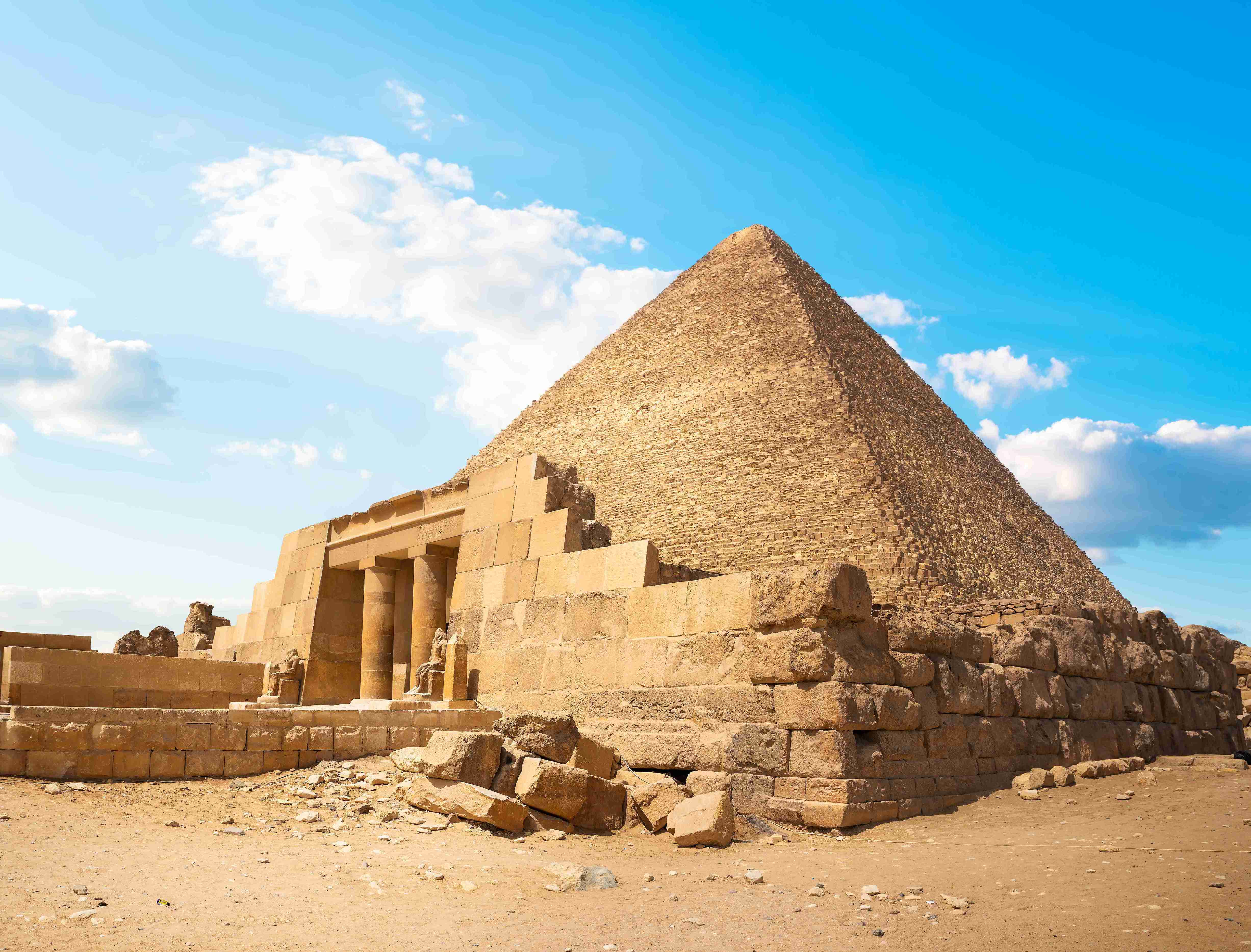 Pyramids and Temple